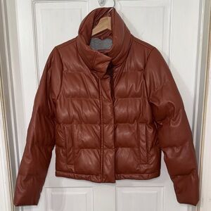 Women's Brown Puffer Jacket